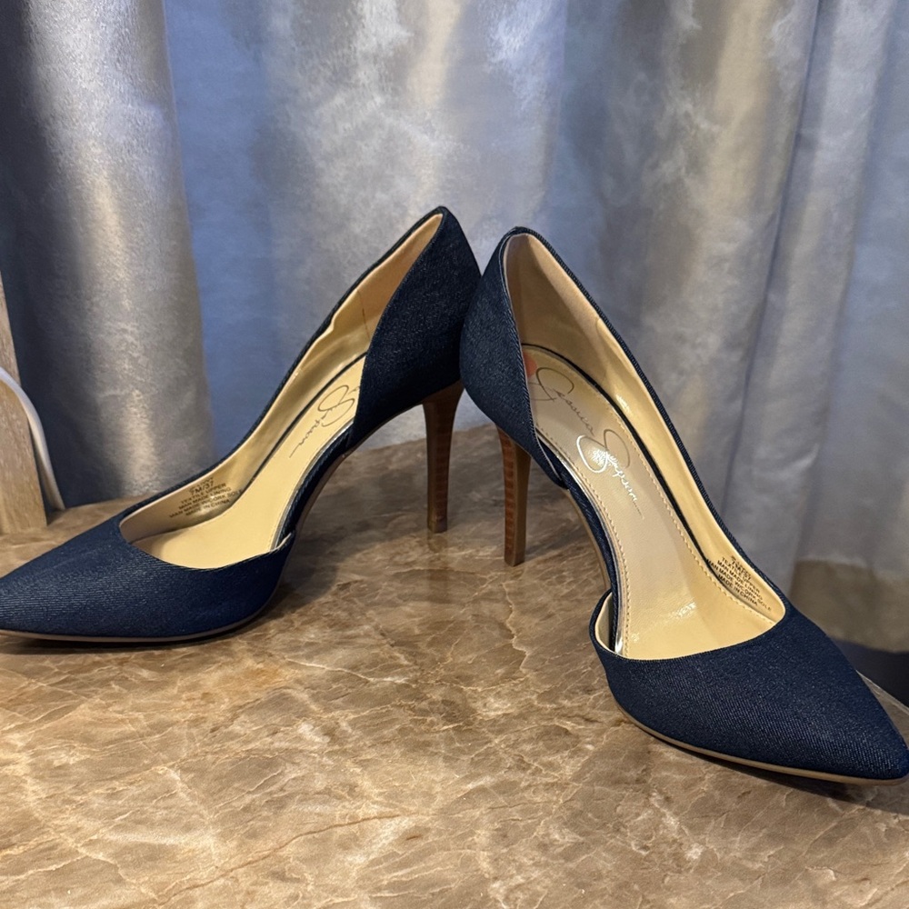 Jessica Simpson Dark Blue Heels